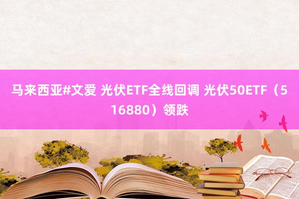 马来西亚#文爱 光伏ETF全线回调 光伏50ETF（516880）领跌