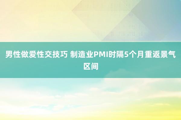 男性做爱性交技巧 制造业PMI时隔5个月重返景气区间