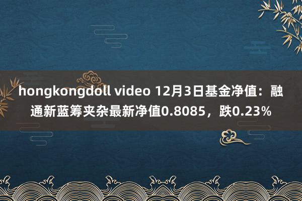 hongkongdoll video 12月3日基金净值：融通新蓝筹夹杂最新净值0.8085，跌0.23%