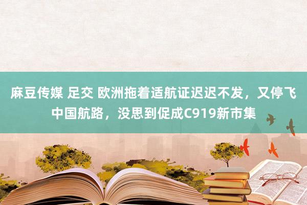 麻豆传媒 足交 欧洲拖着适航证迟迟不发，又停飞中国航路，没思到促成C919新市集