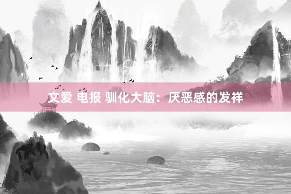 文爱 电报 驯化大脑：厌恶感的发祥