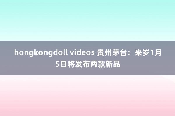 hongkongdoll videos 贵州茅台：来岁1月5日将发布两款新品